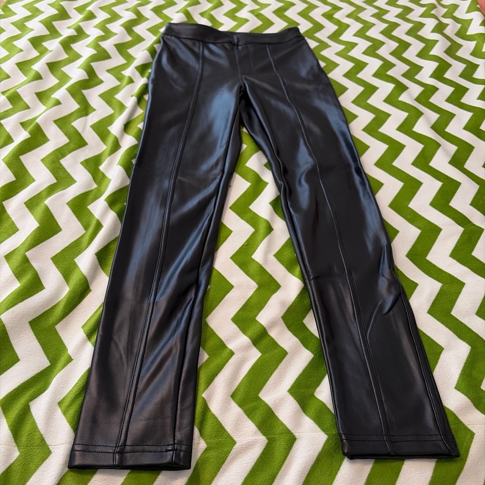 Fashion Nova Sleek Black Faux Leather Pants